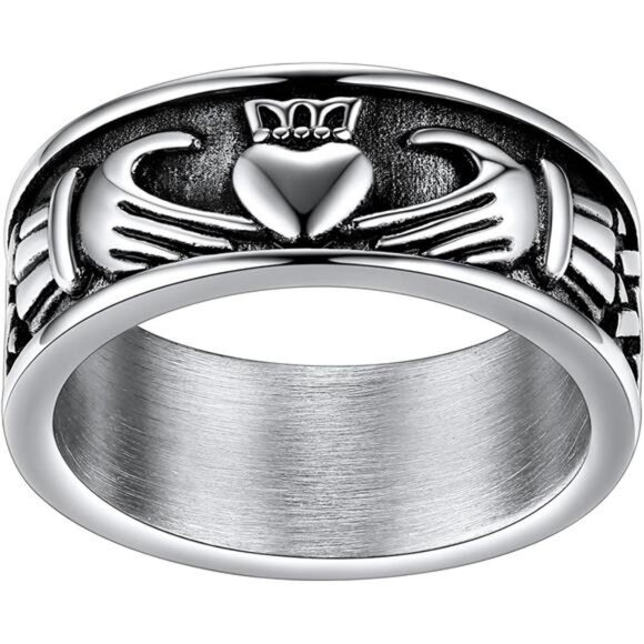 Rings for Love Stainless Steel for Men Silver Trendy